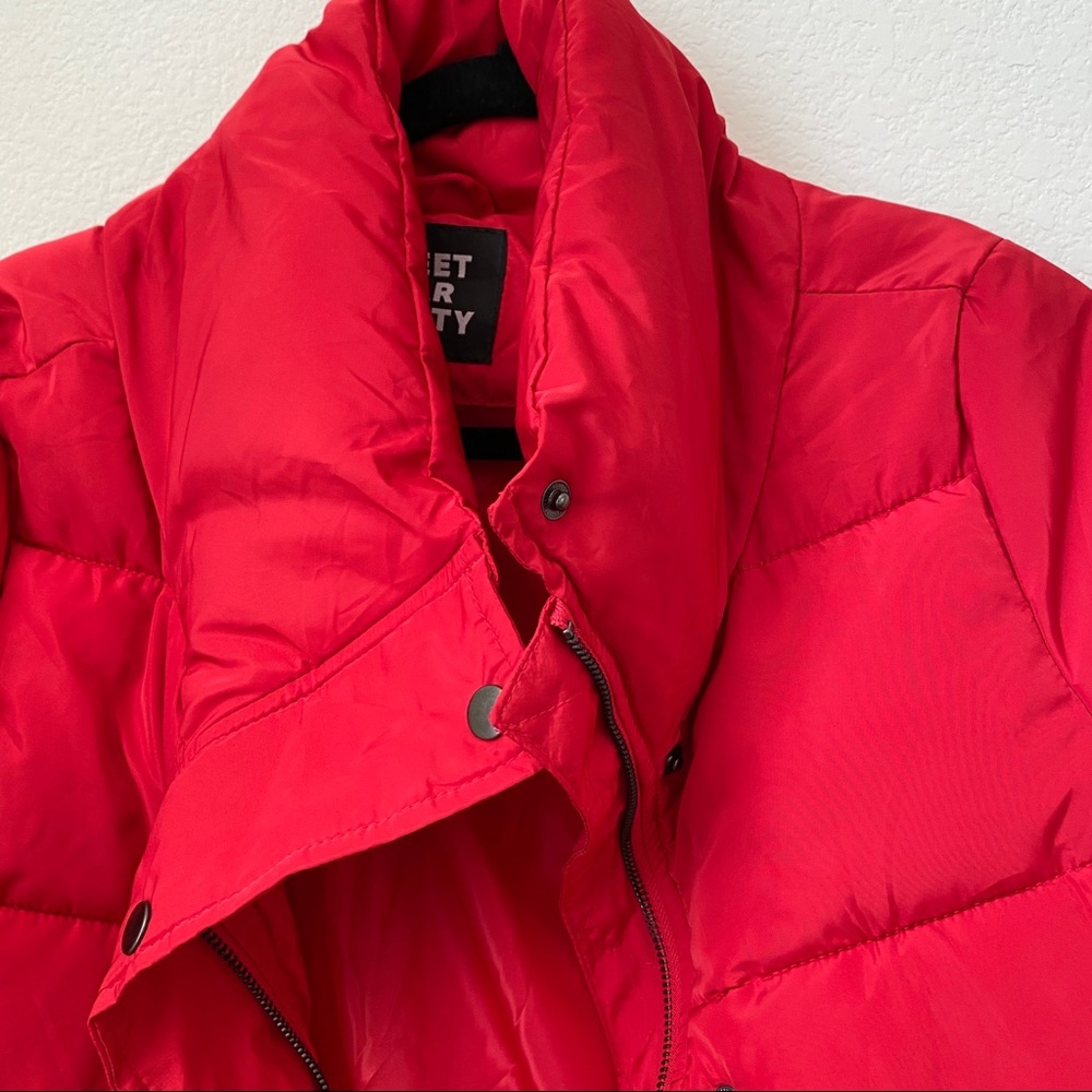 Red puffer jacket - Picture 2 of 4